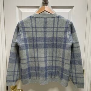 Aritzia Wilfred Bethany Cardigan Sweater Size 2XS Plaid Preppy Relaxed City